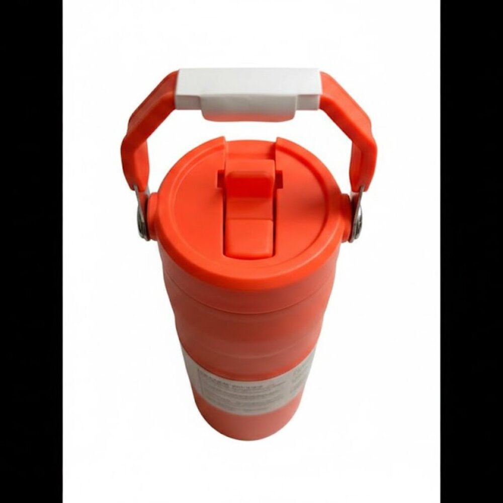 NEW Stanley 16oz IceFlow Flip Straw Tumbler - Tiger Lily Orange - NIB - Picture 4 of 4